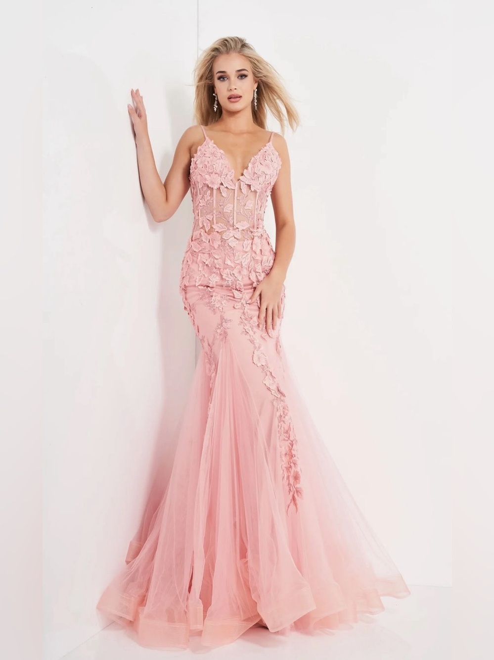 Jovani 02841 blush size 10 NWT brand new never worn or altered before!